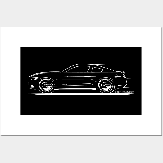 2015-2022 Mustang Fastback Wall Art by PauHanaDesign